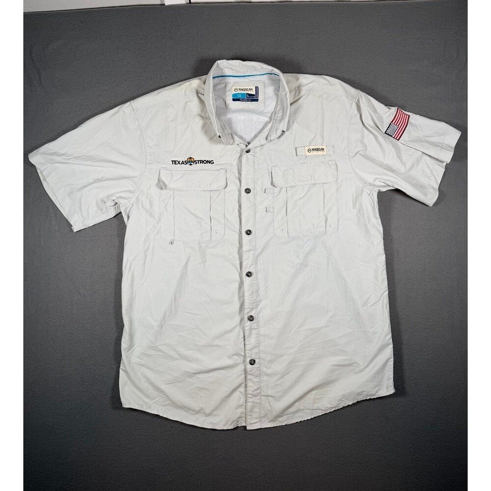 Magellan "Texas Strong" Fishing Shirt - Size L - Short Sleeve